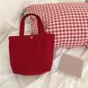 Women'S Fashion Solid Color Mini Handbags Women'S Canvas Tote Ladies Casual Bag Girl Student Cloth Bags