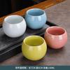Live Hot Sale Gift Ceramic Kiln Change Non-Tipping Dragon Bottom Egg-Shaped Flower Tea Set Jian Zhan Single Cup Mast