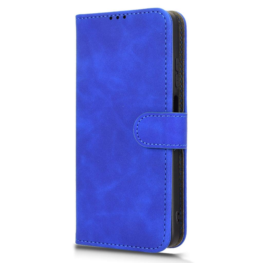 For Motorola Moto G05 4G Lærveske Hudfølelse Anti-fall Lommebok Flip Telefondeksel