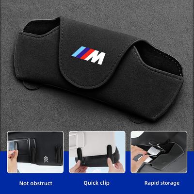 2025 Clip Portagafas para Parasol de Coche Caliente Estuche de Almacenamiento para Gafas de Sol Accesorios Para Serie 1 3 5 X1 X4 X5 X7 G20 G38 F20 F39 F48