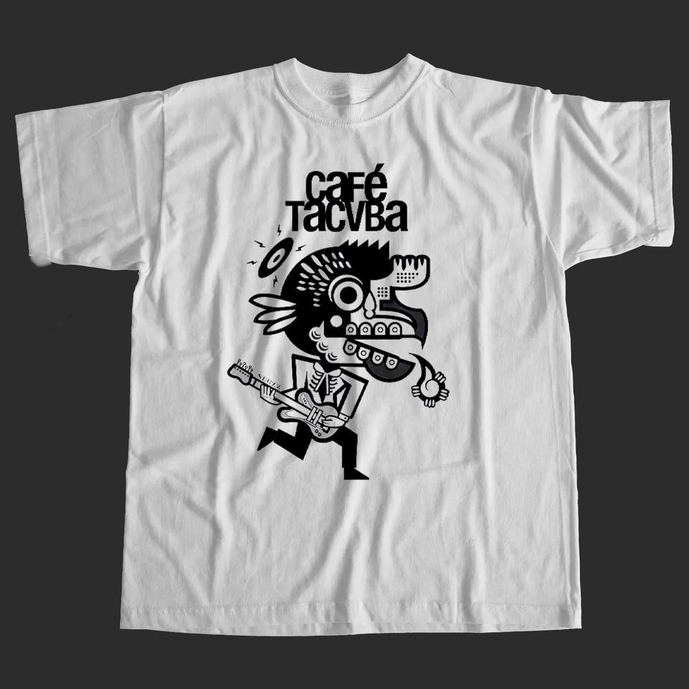 NEW CAFÉ TACVBA Band Short Sleeve T Shirt S-5XL Heavy Cotton White TT648 Unisex T-Shirt XXXL