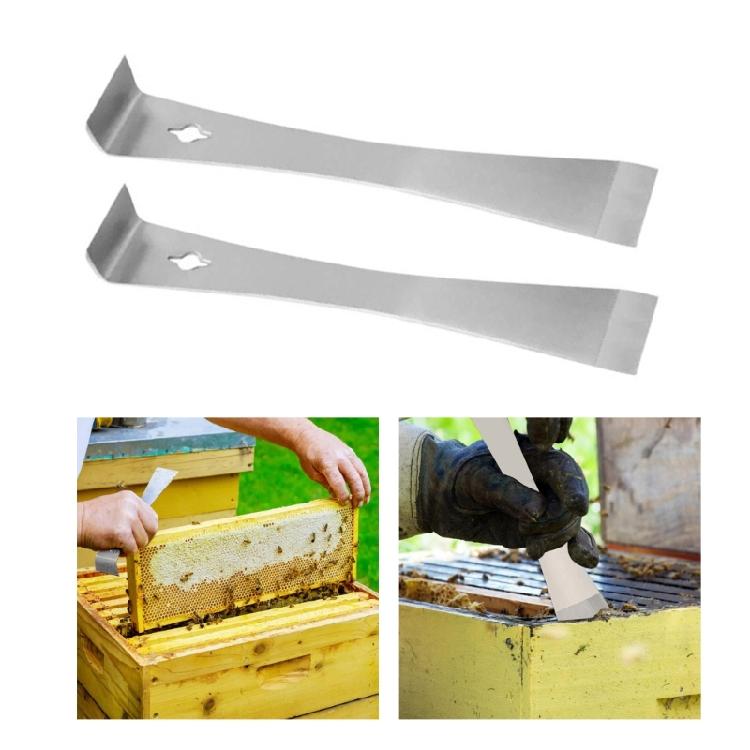 2Pcs Hives Scraper Tools Accessories Beekeeper Hives Scraper Practical Steel Beekeeping Accessories