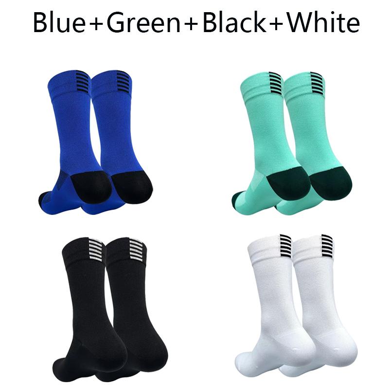4pairs Professional Cycling Socks Tube Men's and Women's Outdoor Sports Quick-Drying Four Seasons Bicycle Socks Running Socks