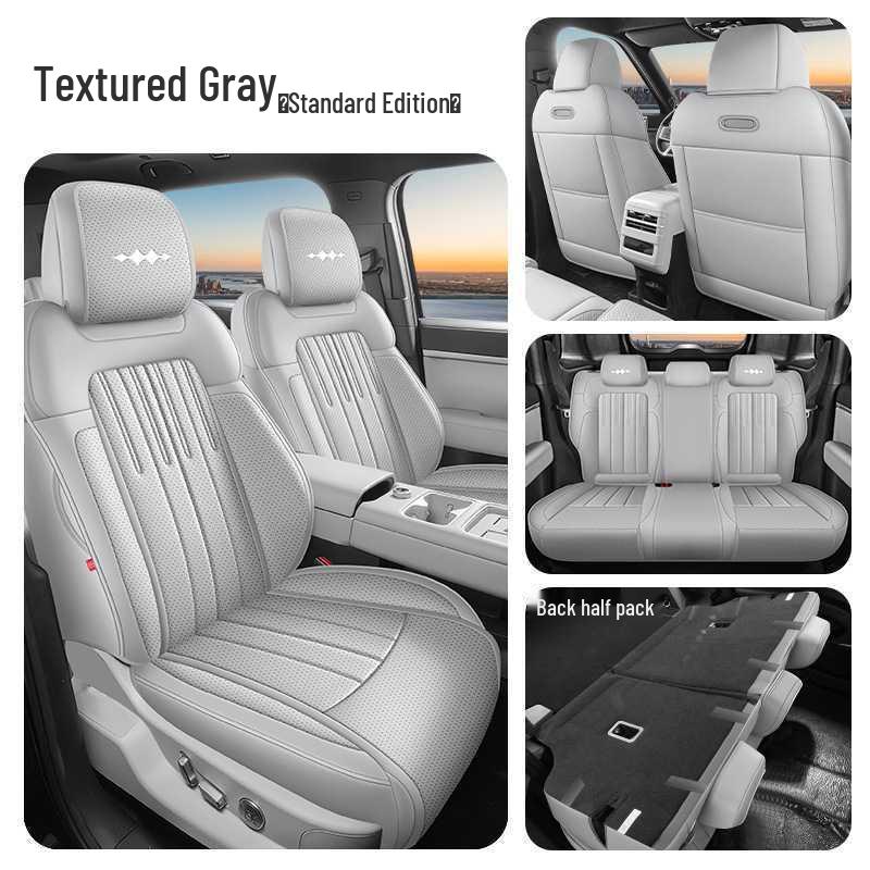 Titanium 7 Perforated Leather Car Seat Covers 2025 - Max Version for 200KM Two-Wheel Drive, Breathable & Full Coverage
