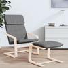 Vidaxl Recliner, Dark Gray, Upholstered In Fabric