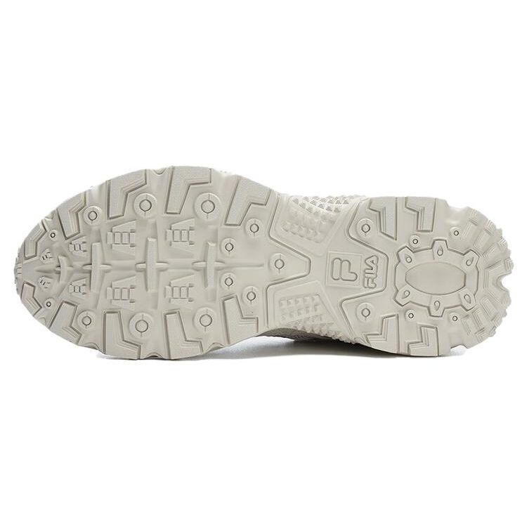 FILA Fusion Ancerus Plus One-Eyed Shoes Fabric Synthetic Leather TPU Comfortable Durable Low-Top Dad Shoes Men sneaker Birch-Brown T12M321601FBA