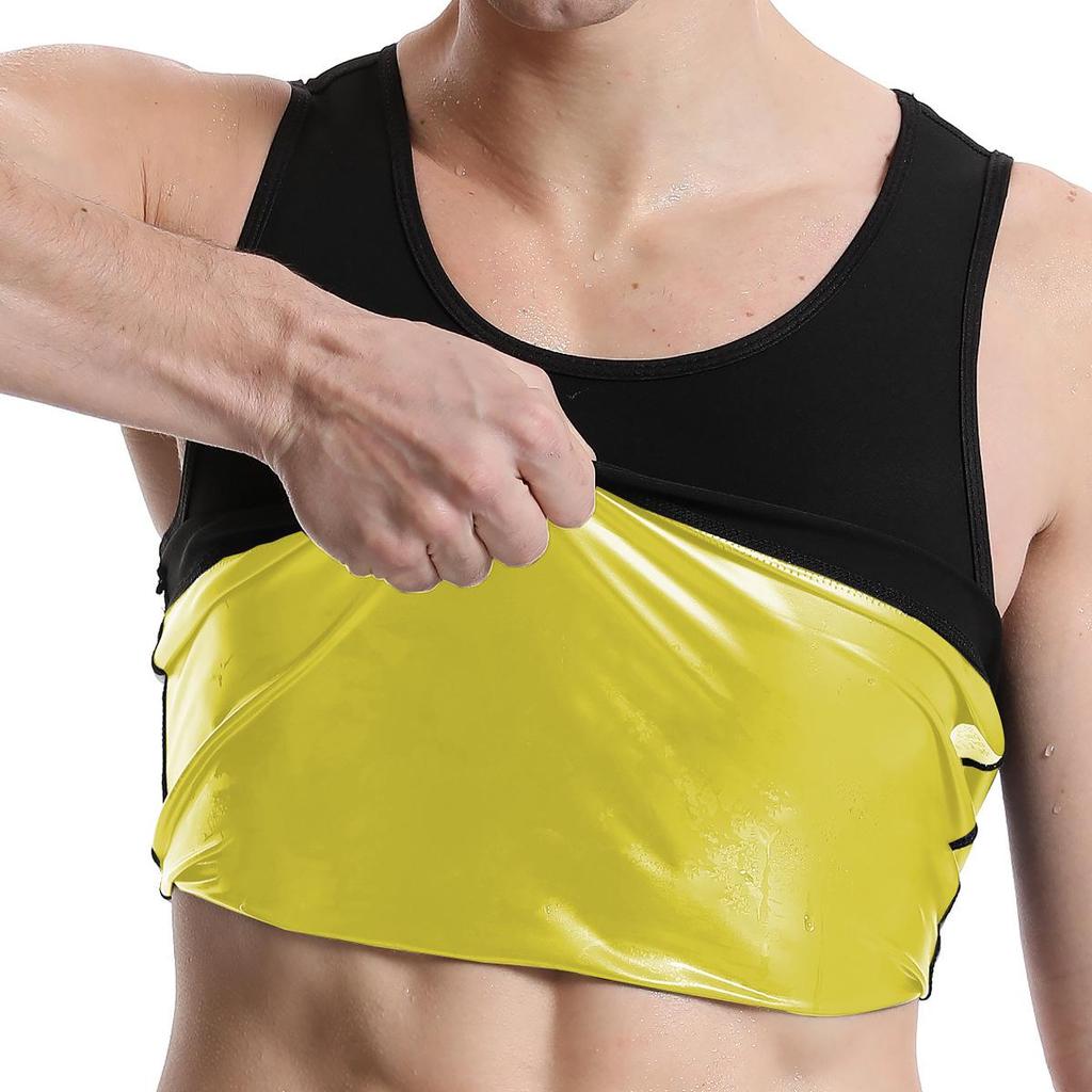 Men's Sweat-inducing Sauna Waist Cincher Vest, Slimming Sport Body Shaper for Fitness.