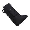 Boot Bag with Handle Oxford Cloth and Leather Black Waterproof Portable Boots Storage Bag for