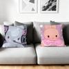 Cute Oil-Painted Small Animals Cushion Cover Silky Short Plush Home Sofa Cushion Cover - Invisible Zipper Home Decoration