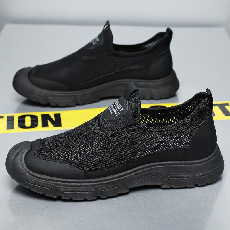 Men's Shoes for Summer Mesh Breathable Casual Shoes Lightweight Soft Sole Sneakers Comfortable and Versatile Lazy Shoes