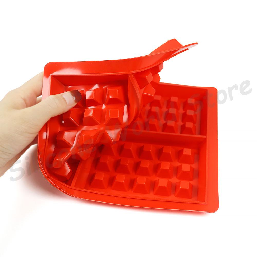 Silicone World Square Round Waffle Silicone Molds Cake Mold DIY Waffle Bakeware Baking Mold Pancake Baking Tray Kitchen Tools