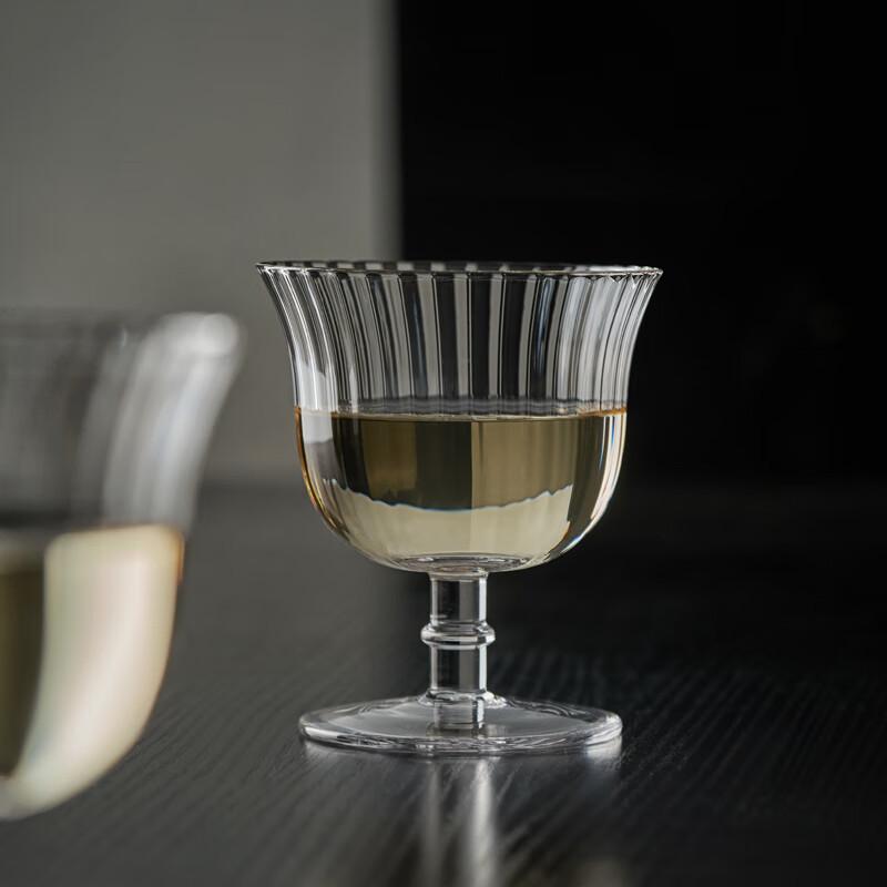 

Niche handmade corrugated glass, juice drink glass, cocktail glass, wine glass, goblet, sweet wine 250ML