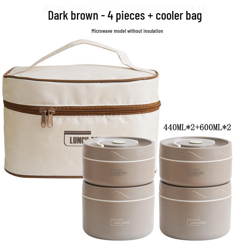 316L Stainless Steel Insulated Bento Lunch Box - Microwaveable & Portable for Office Workers & Students