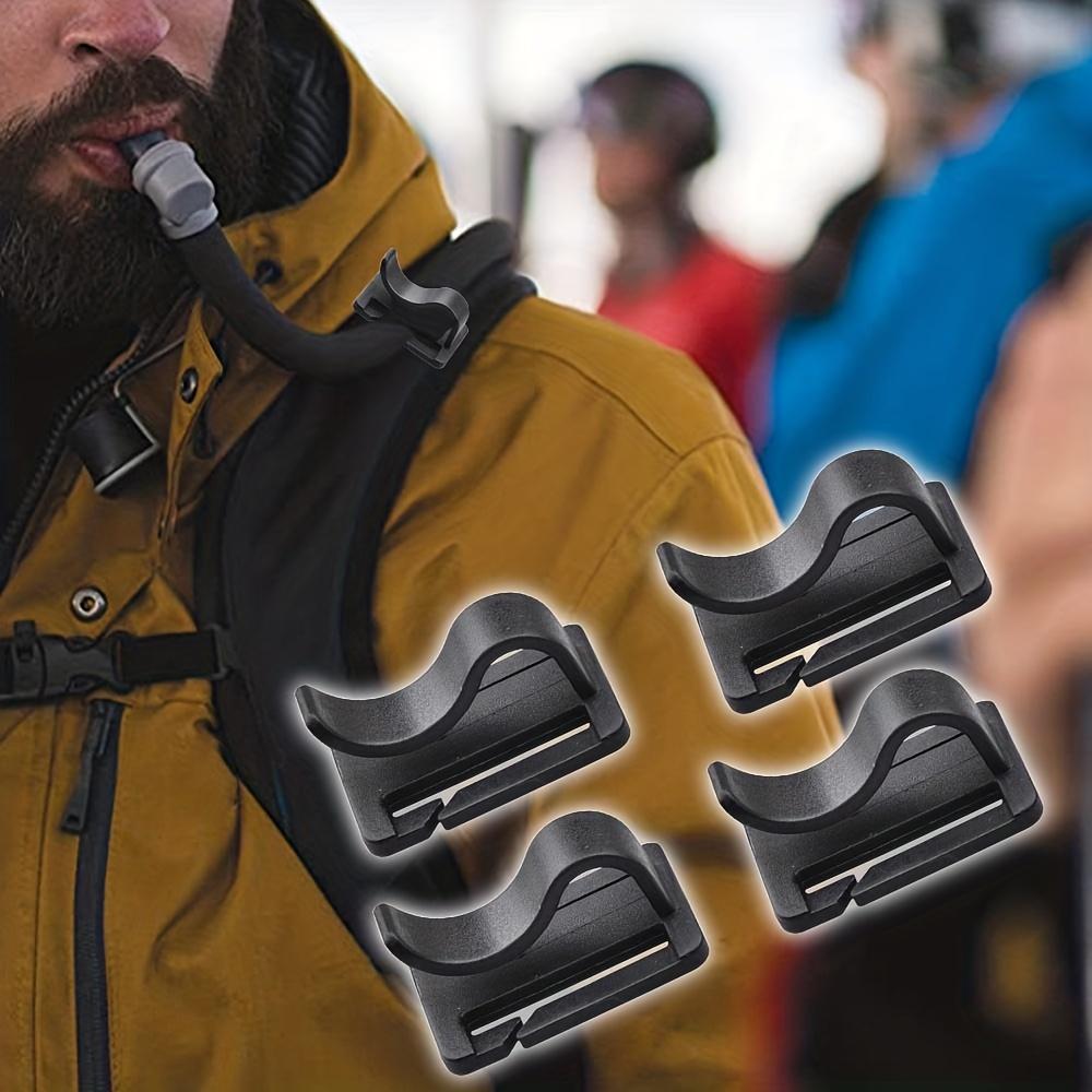 10pcs Mountaineering Drinking Water Bag Water Pipe Fixing Clip Camping Backpack Portable Accessory Tent Fixing Clip