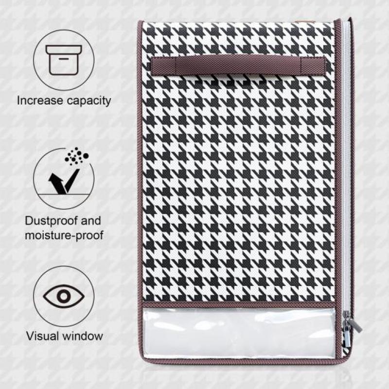 Quilt Bag Visible Window Household Supplies Easy Access Reinforced Handle Quilt Organizer Convenient Organizing Non-woven Fabric