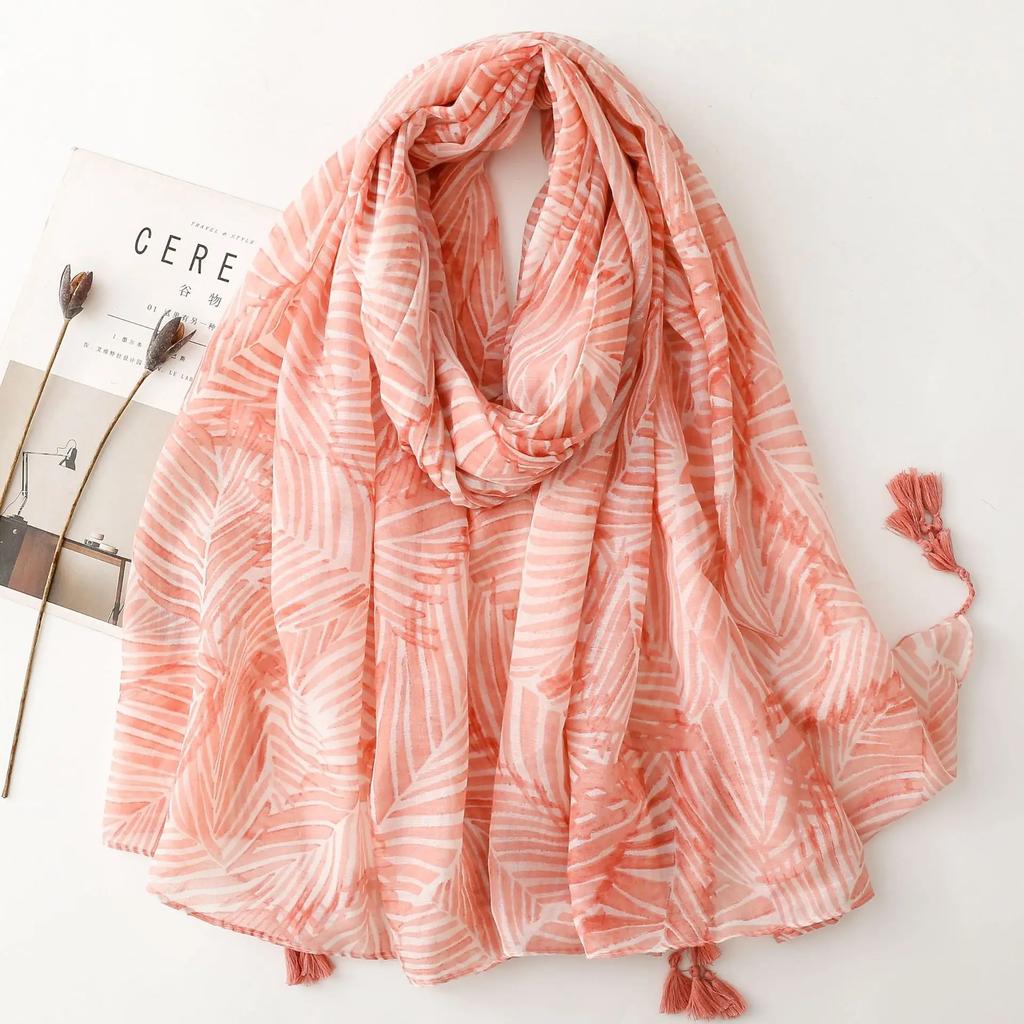 2025 Luxury Autumn Winter Women Viscose Scarf Shawl Cotton Lady Fashion Flower Scarves Bandana Pashmina Wrap Hijab Muffler