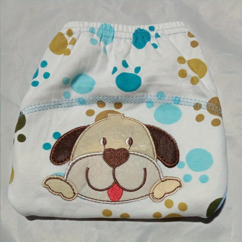 Baby Diaper Diaper Pants Three Layers of Learning Pants Diaper Pocket Embroidery Pull-up Cloth Diaper