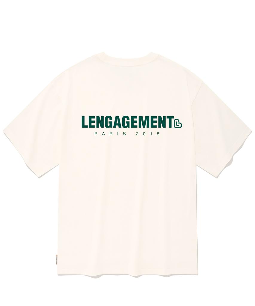 LENGAGEMENT Oversized Small Lggm Short Sleeve T-Shirt [Off-White]