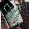 Catholic Necklace Mary Blessing Rosary Prayer Religious Necklace Rosary Beads