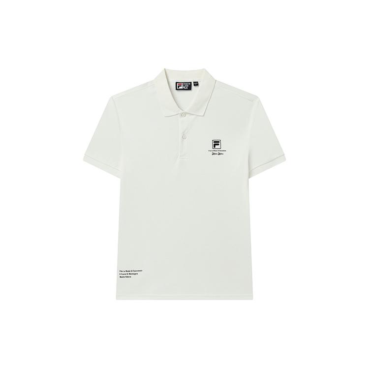 

New FILA Polo Shirt Men s Cloud White F11M248113FWT L