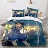 Kawaii Girl Bedding Set Single Twin Full Queen King Size Anime Girl Bed Set Aldult Kid Bedroom Duvetcover Sets 3D Pr Twin S