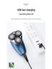 2025 Triple-Head USB Rechargeable Washable Shaver with Flip-Top & Large Capacity Battery