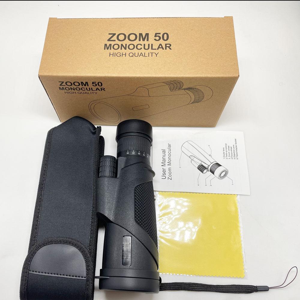 

Новий Zoom Monocular 10-30X50 Concert Outdoor Mobile Phone Photo HD Telescope