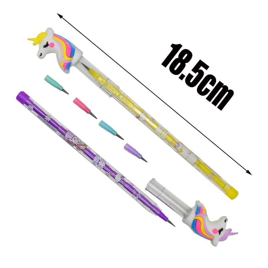 Lopenle Mechanical Pencil Set Large Capacity Refillable Leads for High Middle and Elementary School Students Graph Gear Pencils Colorful Refills
