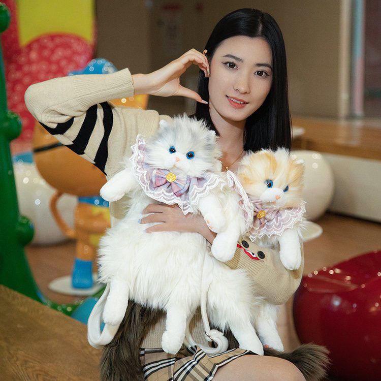 Cute Kitten Plush Backpack Doll - Birthday Gift for Girls