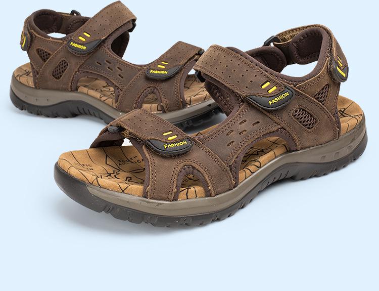 2024 Men's Open-Toe Casual Beach Sandals - Large Sizes Available
