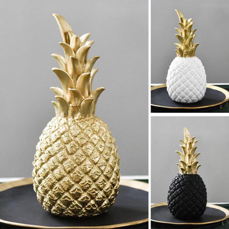 Stile Nordico Resina Oro Ananas Decorazione Casa Soggiorno Armadietto del Vino Vetrine Artigianato Lussuoso Tavolo Decorazioni per la Casa Oggetti di Scena