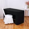 Fitted Tablecloth Polyester Open Back Table Cover Solid Color Washable Table Cloth for Meeting Party Wedding Banquet Birthday Decor