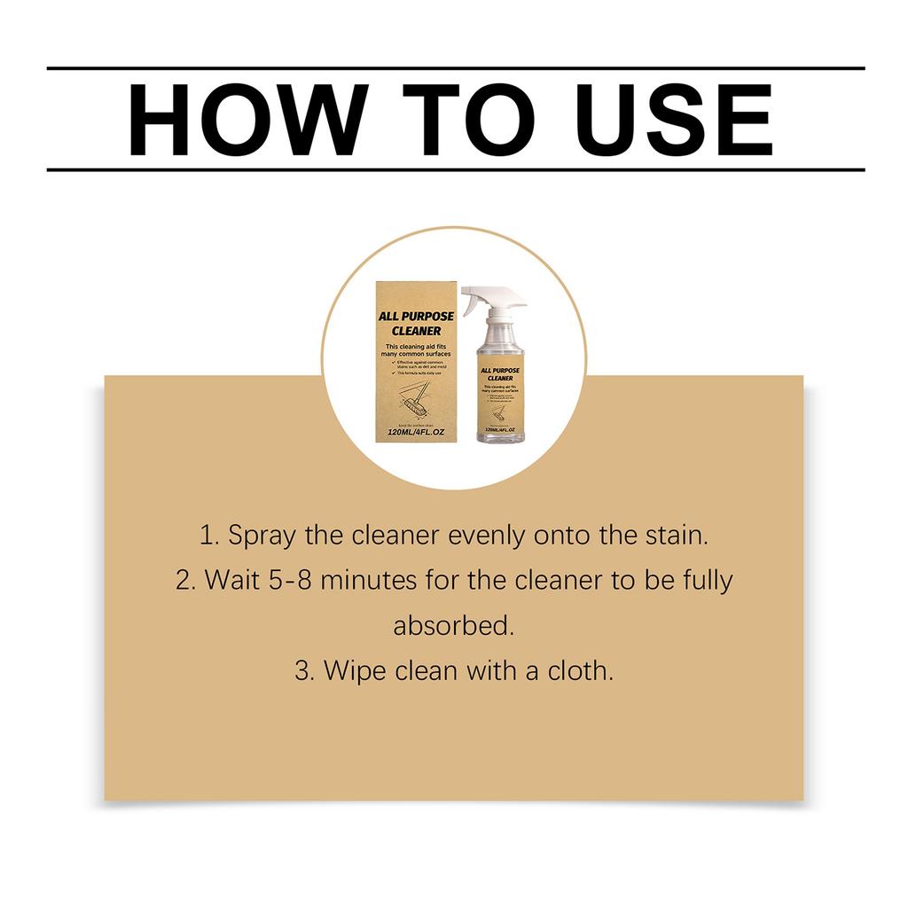 Heavy Duty Degreaser Spray For Range Hoods, Gas Stove, Countertops 120ml