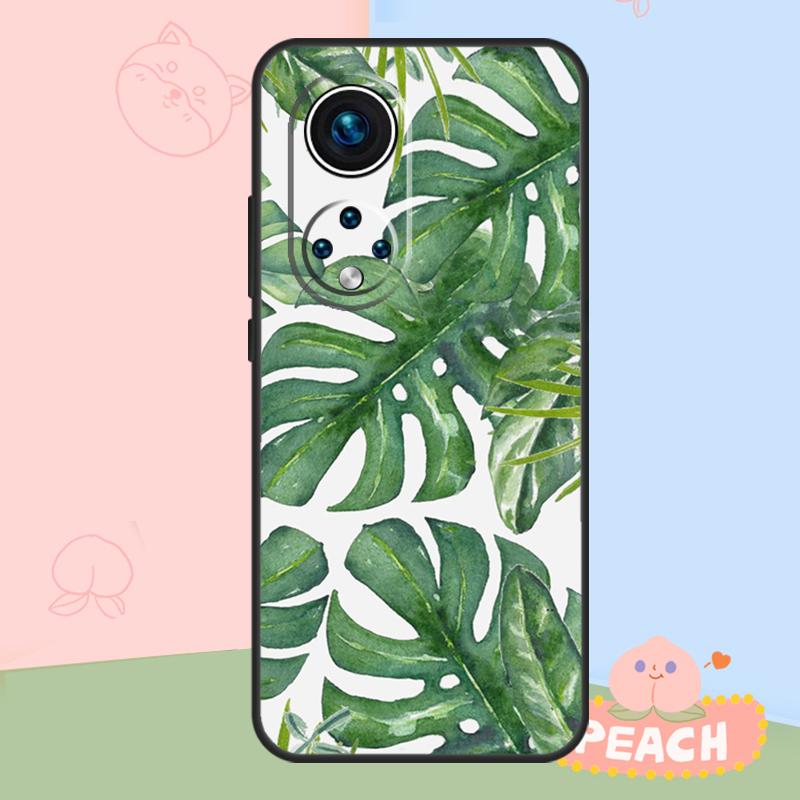 Monstera Flower Tropical Leaves Case For Honor Magic 6 7 8 Pro Honor 400 200 50 70 90 Lite X8b X8c X9b X9c X9d Win RT Cover