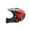 Grauer Fullface-Helm für Kinder, Fahrrad-Fullface-Helm, MTB-Fullface-Helm für den Sport