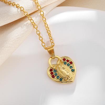 Collana con Pendente Cuore Vergine Collana Cuore Oro per Donna