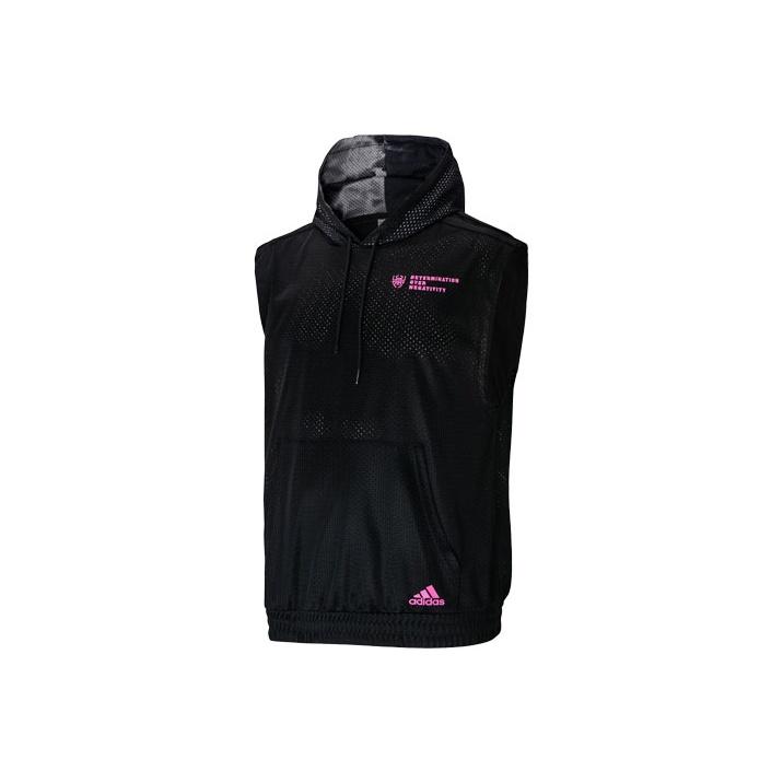 Мужская баскетбольная толстовка без рукавов Adidas DM SS Shooter, черная HE1608 M