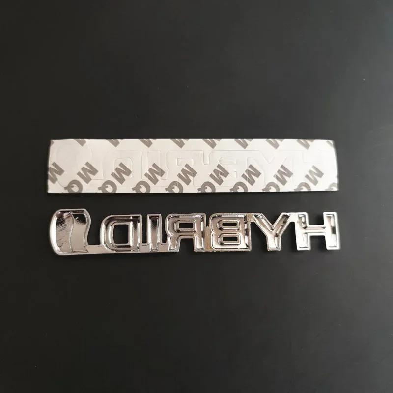 3D Metal Hybrid Logo Side Fender Rear Trunk Emblem Badge Car Sticker Decals For Toyota Prius Camry Crown Auris Rav4s TRD
