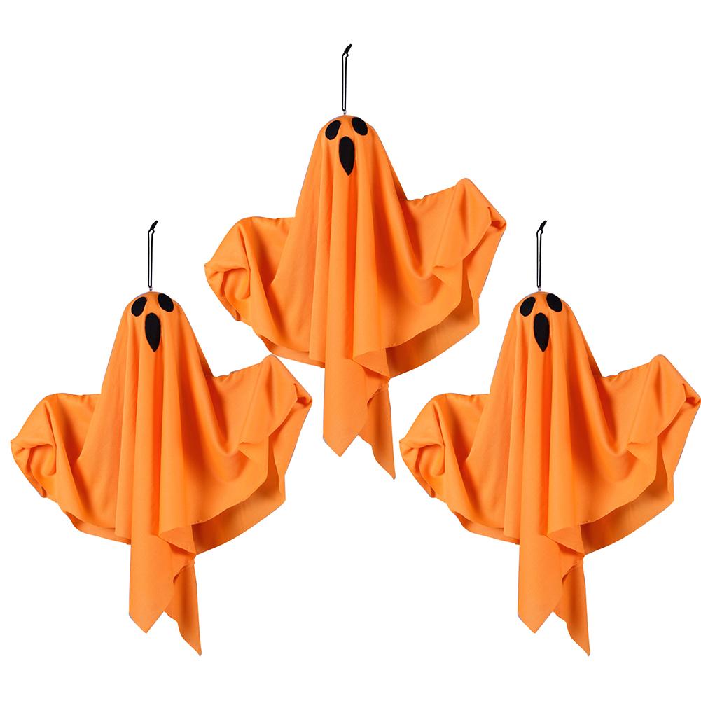 1-3pcs Hanging LED Ghosts Light Indoor Wall Bedroom Outdoor Party Garden Patio Front Porch Yard Scary Cute Spooky Halloween Orna
