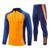 Juventus Semi-Zipper Long-Sleeved Short-Sleeved Training Clothes Sports T-Shirt Pre-Game Warm-Up Vest Football Jersey