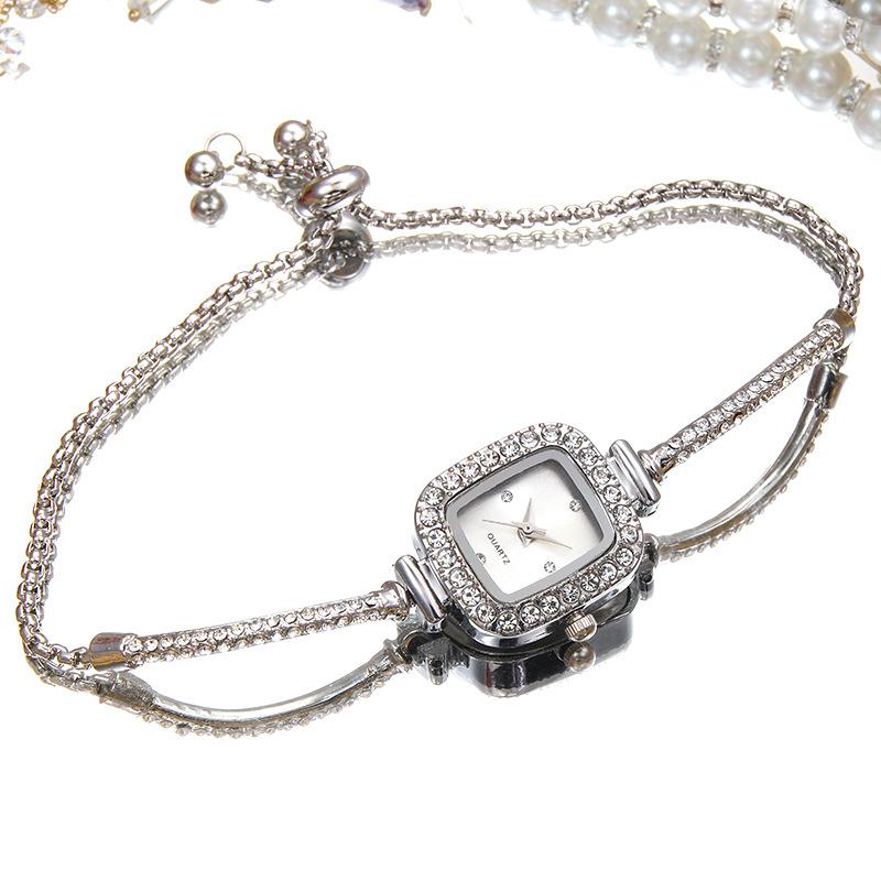 

Watch Square Niche Quartz Watch Simple Light Luxury Fashion Bracelet Women s Watch Women s Jewelry Versatile Watch срібний