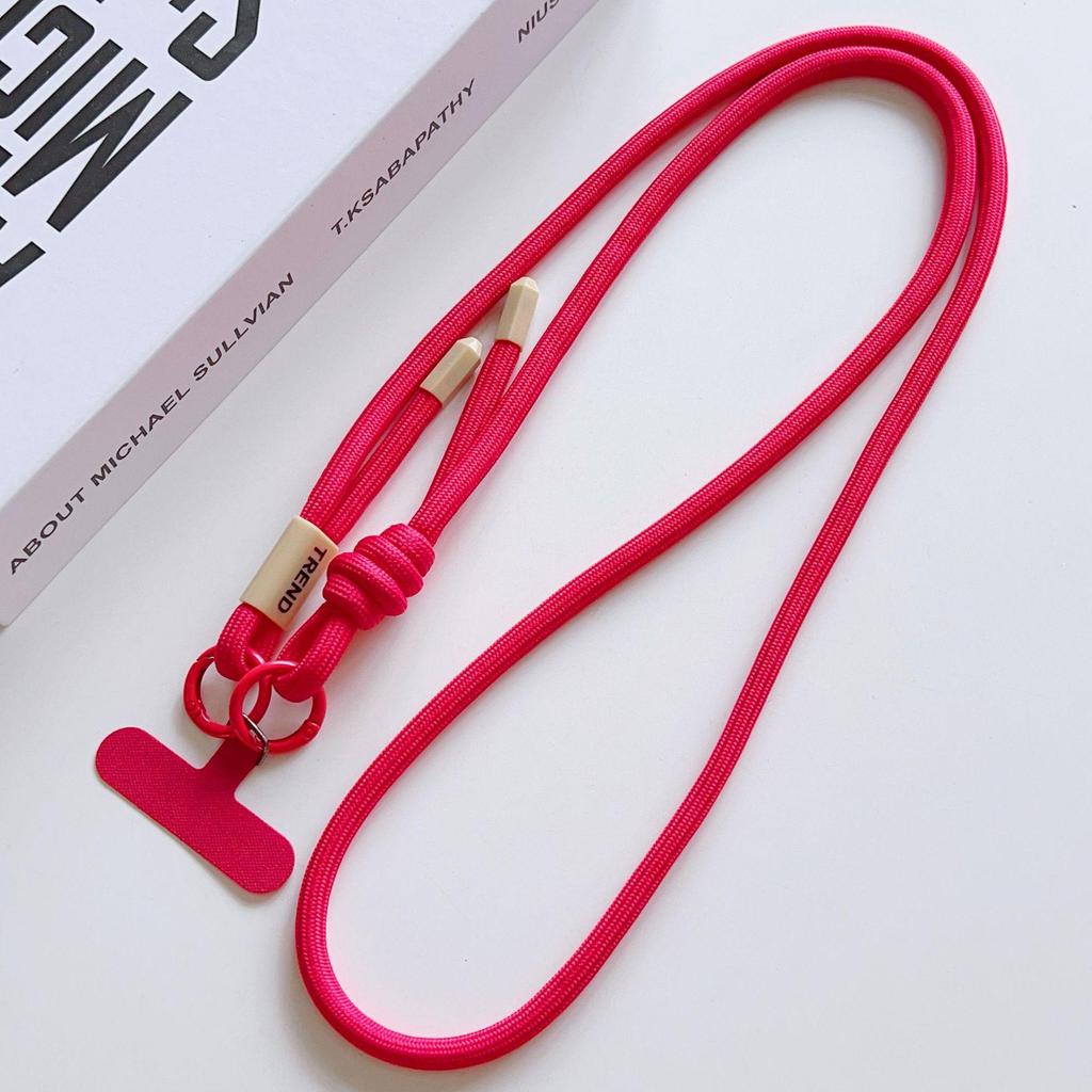 Versatile Adjustable Crossbody Phone & Camera Lanyard - Woven Anti-Lost Strap for Outdoor Sports.