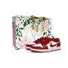 Air Jordan 1 Bijuterii Aurii Machiaj Roșu Geantă de Cumpărături 2 Amortizare Pantofi de Baschet cu Top Jos Unisex Roșu FJ3465-160(Team1337-2)