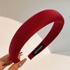 2023 Women's High-Grade Sponge Headband: Wide-Edged, High-Top Headdress, Simple Hairpin Style