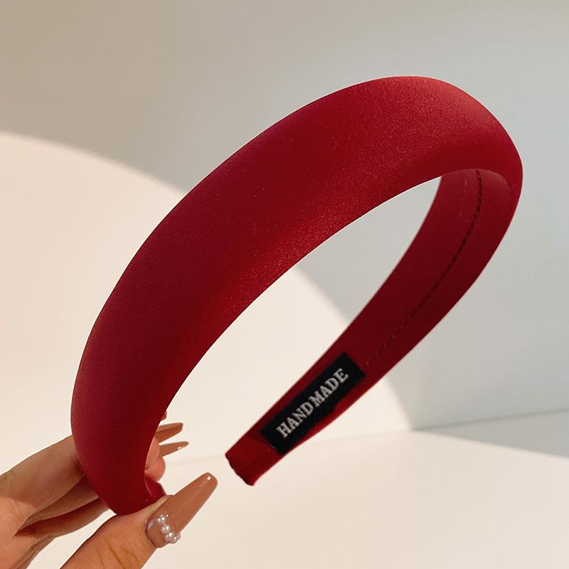 2023 Women's High-Grade Sponge Headband: Wide-Edged, High-Top Headdress, Simple Hairpin Style