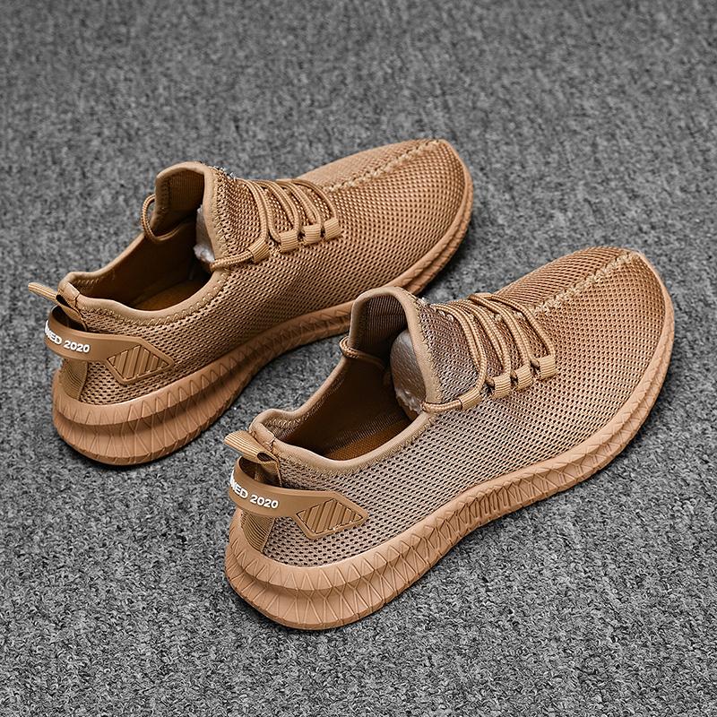 

Мужские легкие кроссовки, повседневные кроссовки с сеткой для мужчин, дышащая тренировочная теннисная обувь 48 коричневый
