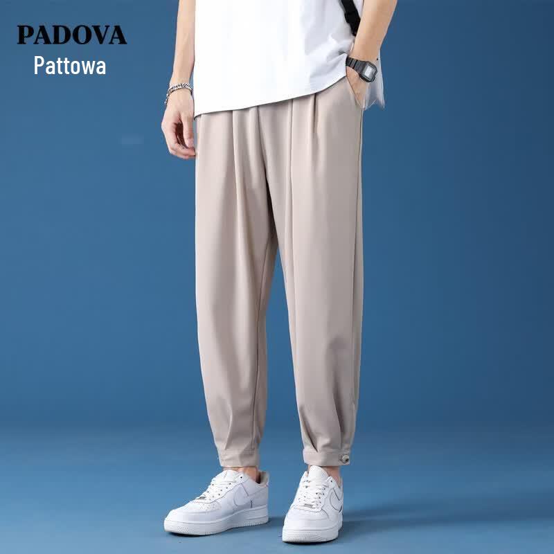 

Patowa Men s Ice Silk Breathable Cropped Jogger Pants L