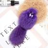 Cute Fox Car Keychain Fashion Bag Charm Pendant Eco-Friendly Material Accessory for Women Holiday Gift