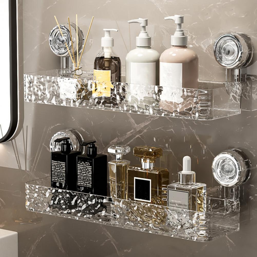 Suction Cup Organizer Removable Suction Cup Shelf Wall-mounted Shower Caddy with Strong Suction Cup Holder for Easy for Bathroom