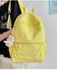 Schoolbag: Korean-style casual lightweight backpack, large capacity Harajuku backpack, solid color, minimalist, student, high aesthetic value